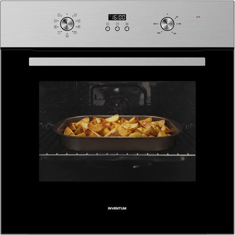 Inventum inbouwoven IOH6070RK - RVS/Zwart