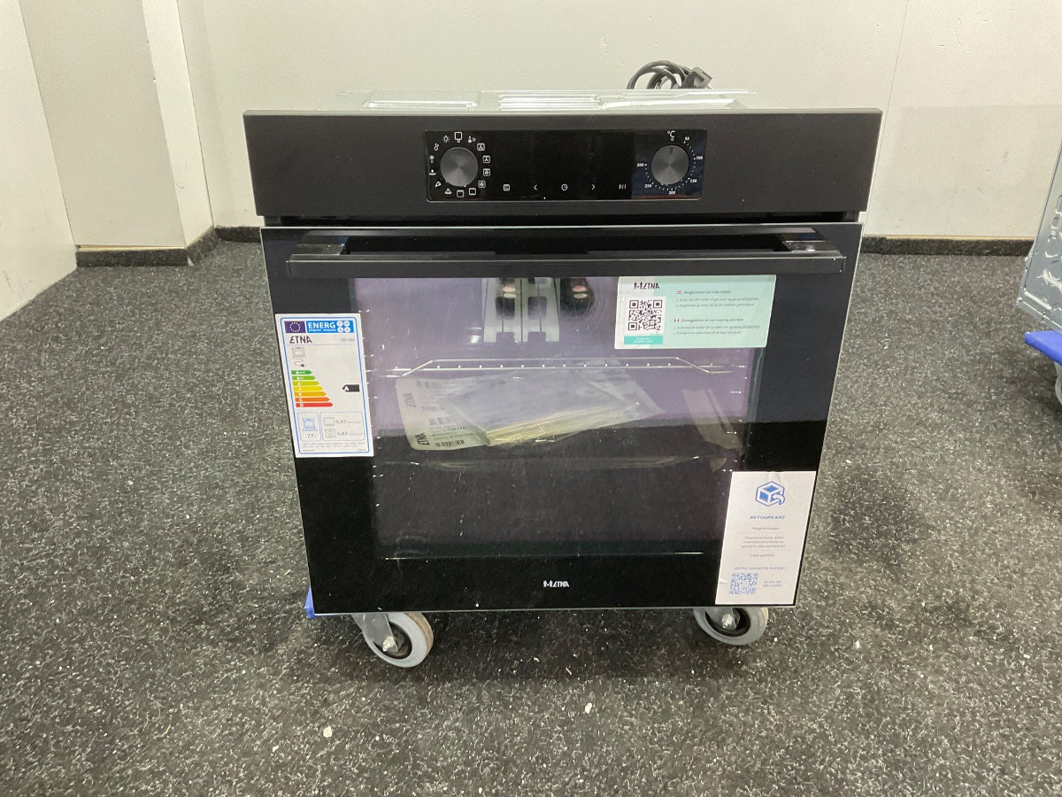 ETNA inbouwoven OM316MZ - Turbo Hetelucht - Matzwart