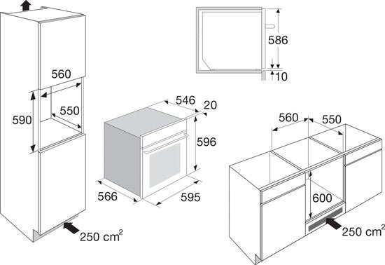 ETNA oven met magnetronfunctie MO670MZ - Matzwart - 60cm
