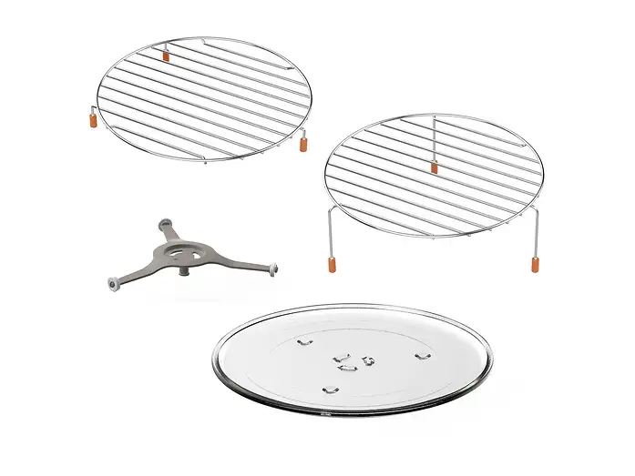 Inventum combimagnetron MN237CS - 23L - 900W - Hetelucht- en grillfunctie - Zilver
