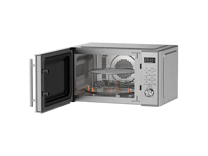 Inventum combimagnetron MN237CS - 23L - 900W - Hetelucht- en grillfunctie - Zilver