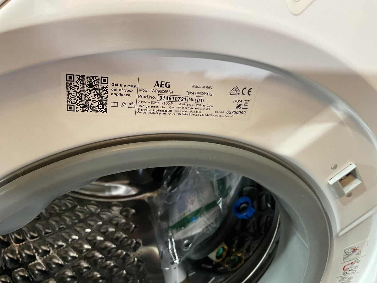 AEG was-droogcombinatie LWR9506BN4 - 9000 AbsoluteCare