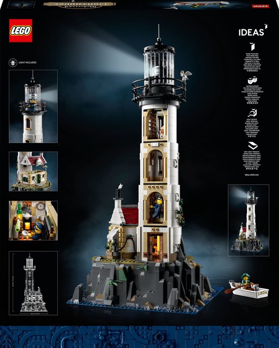 LEGO Ideas Gemotoriseerde vuurtoren met Lichtjes - 21335