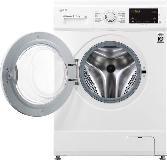 LG was-droogcombinatie GD3M108N3 - 8/5 kg - Wit