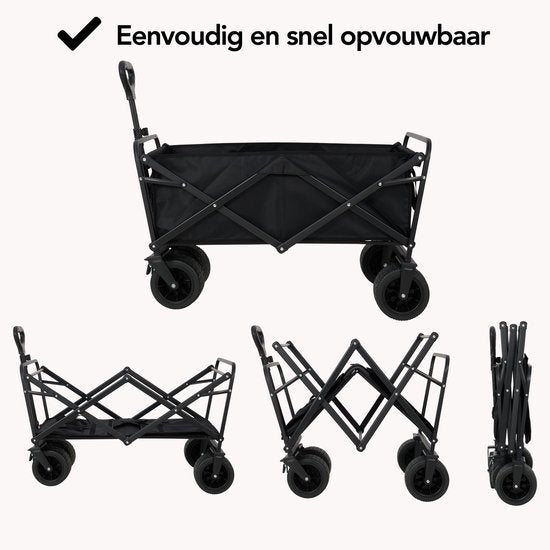 Infinity Goods Bolderkar XL - Opvouwbaar - 180kg draagkracht