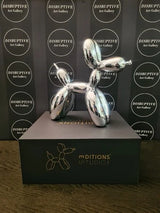 Jeff Koons - Balloon Dog Dog Silver COA Pop Art Certified Silver