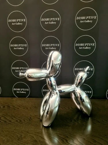 Jeff Koons - Balloon Dog Dog Silver COA Pop Art Certified Silver