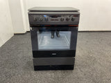 Inventum gasfornuis VFG6034WGZWA - Zwart