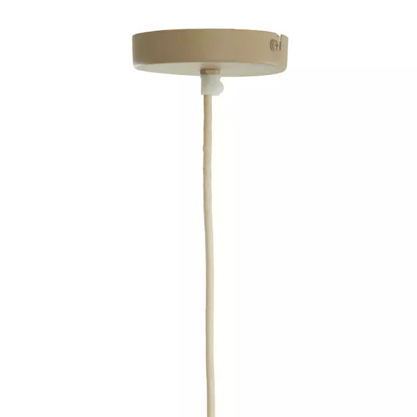 Light&living Hanglamp Ø49x25 cm MIRELYS naturel+olijf groen