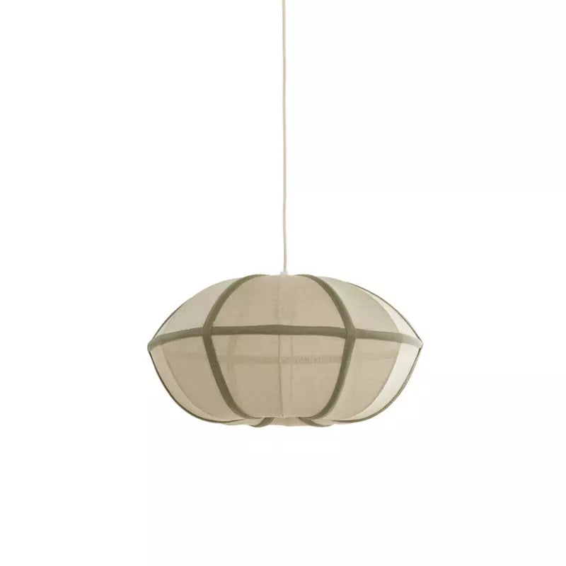 Light&living Hanglamp Ø49x25 cm MIRELYS naturel+olijf groen