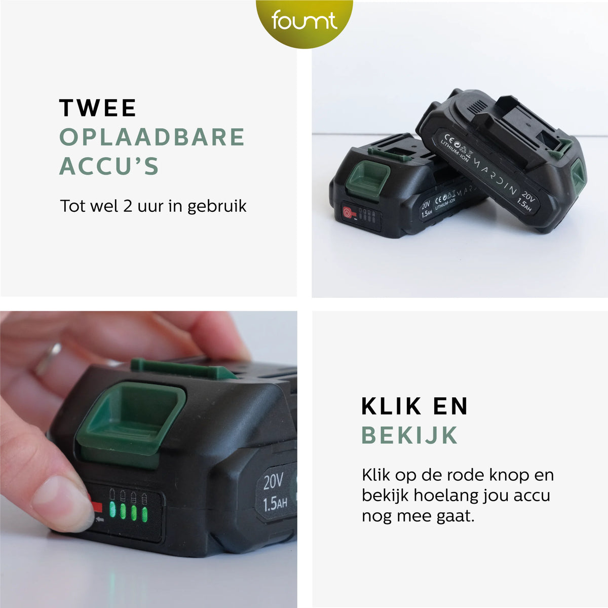 Mardin Elektrische Snoeischaar – Zwart