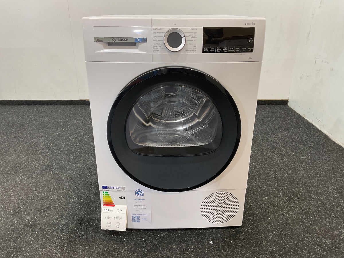 Bosch warmtepompdroger WQG133DANL - 6 serie - 8 kg