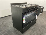 Everglades gasfornuis EVCK9020 - Mat Zwart - 90cm