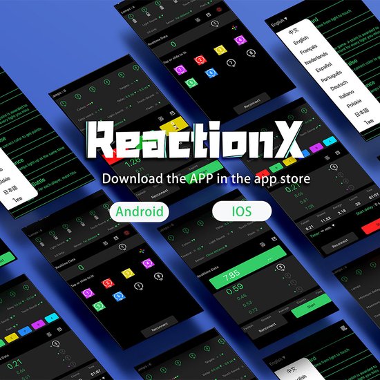 Reaction lights Reaction X Reactielampen Pro-versie - 6 stuks