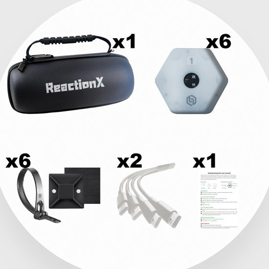 Reaction lights Reaction X Reactielampen Pro-versie - 6 stuks
