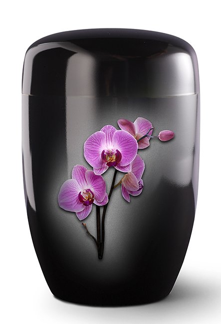 Biologisch Afbreekbare Zwarte Eco Urn Orchidee (4 liter)