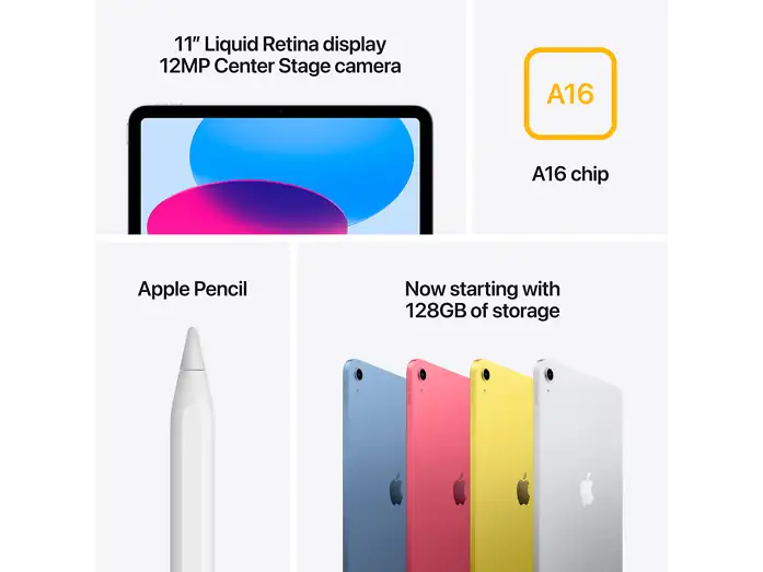 APPLE iPad (2025) - A16 - 11 inch - 128 GB - Yellow - Wifi