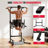 Fitness apparaat - Power Tower Dipstation A1 - met Weerstandsbanden