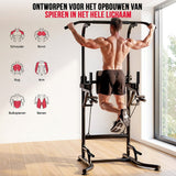 Fitness apparaat - Power Tower Dipstation A1 - met Weerstandsbanden