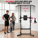 Fitness apparaat - Power Tower Dipstation A1 - met Weerstandsbanden