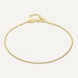Baby Curb Schakelarmband - 14 karaat goud