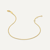 Baby Curb Schakelarmband - 14 karaat goud
