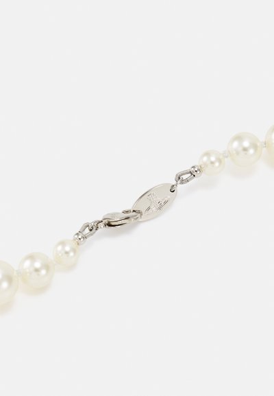 Vivienne Westwood RELIEF PEARL NECKLACE - Ketting - cream/crystal