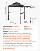 VEVOR Grillpaviljoen, 2430x1500x500mm