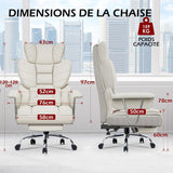 Rattantree Office Chair with Telescopic Footrest
