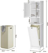 Xbro Badkamerkast Wit | 170 x 40 x 37 cm