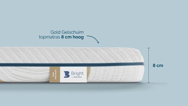 B Bright Gold topper Gelschuim | mt. 120x200cm