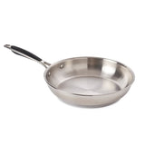 Excell'Inox koekenpan van 24 cm, volledig gemaakt van roestvrij staal, van Mathon