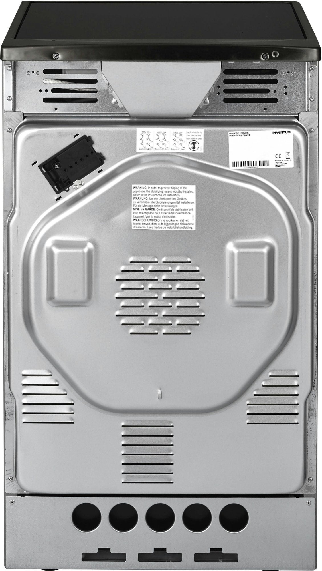 Inventum inductie fornuis VFI5042ZWA - Zwart