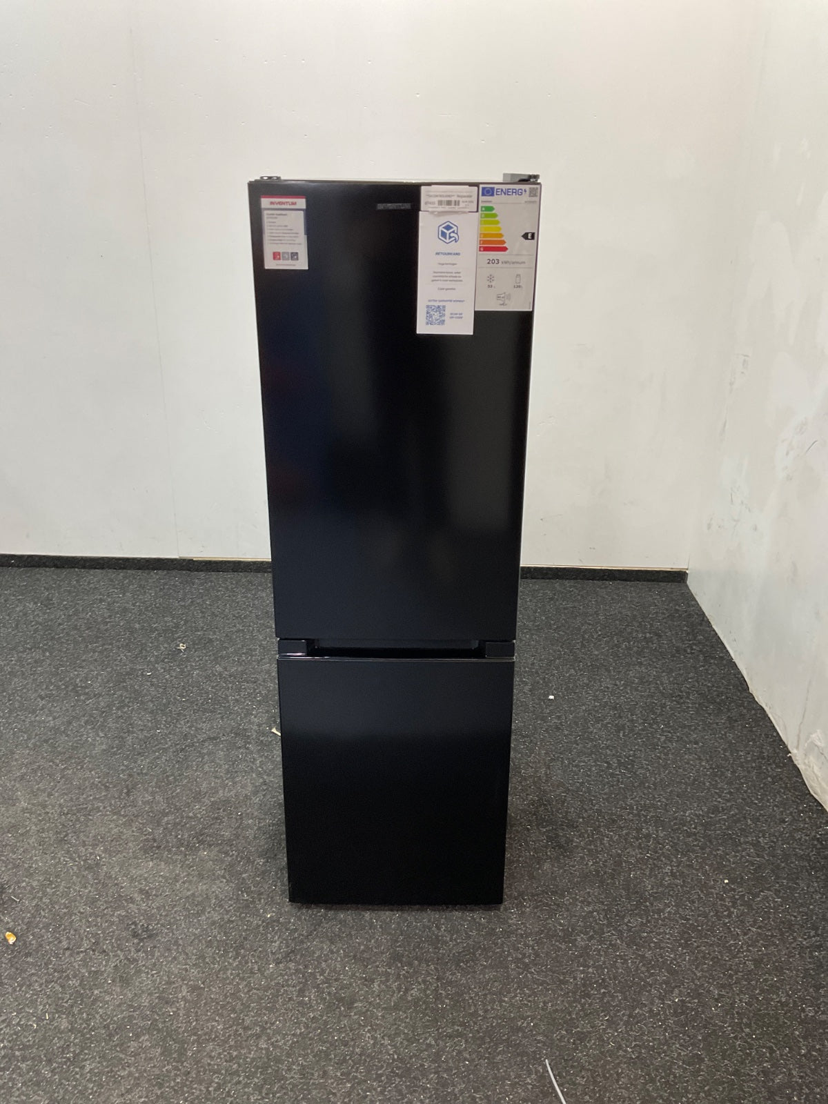 Inventum koelkast KV1501B - Vrijstaand - Zwart