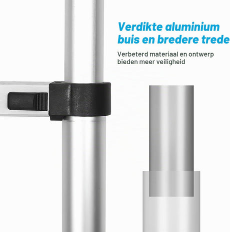 2.6M Aluminium Telescopische Ladder, Uitschuifbare Ladder