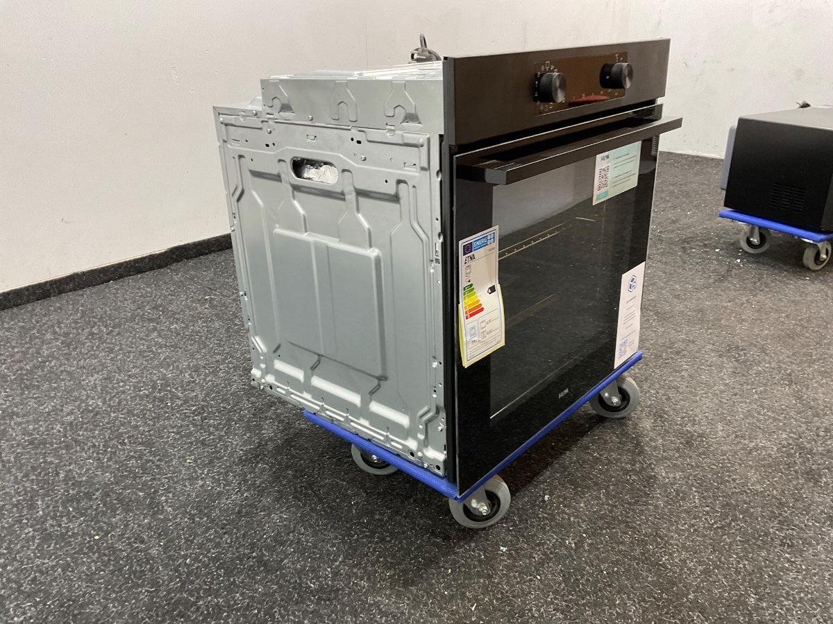 ETNA inbouwoven OM316MZ - Turbo Hetelucht - Matzwart