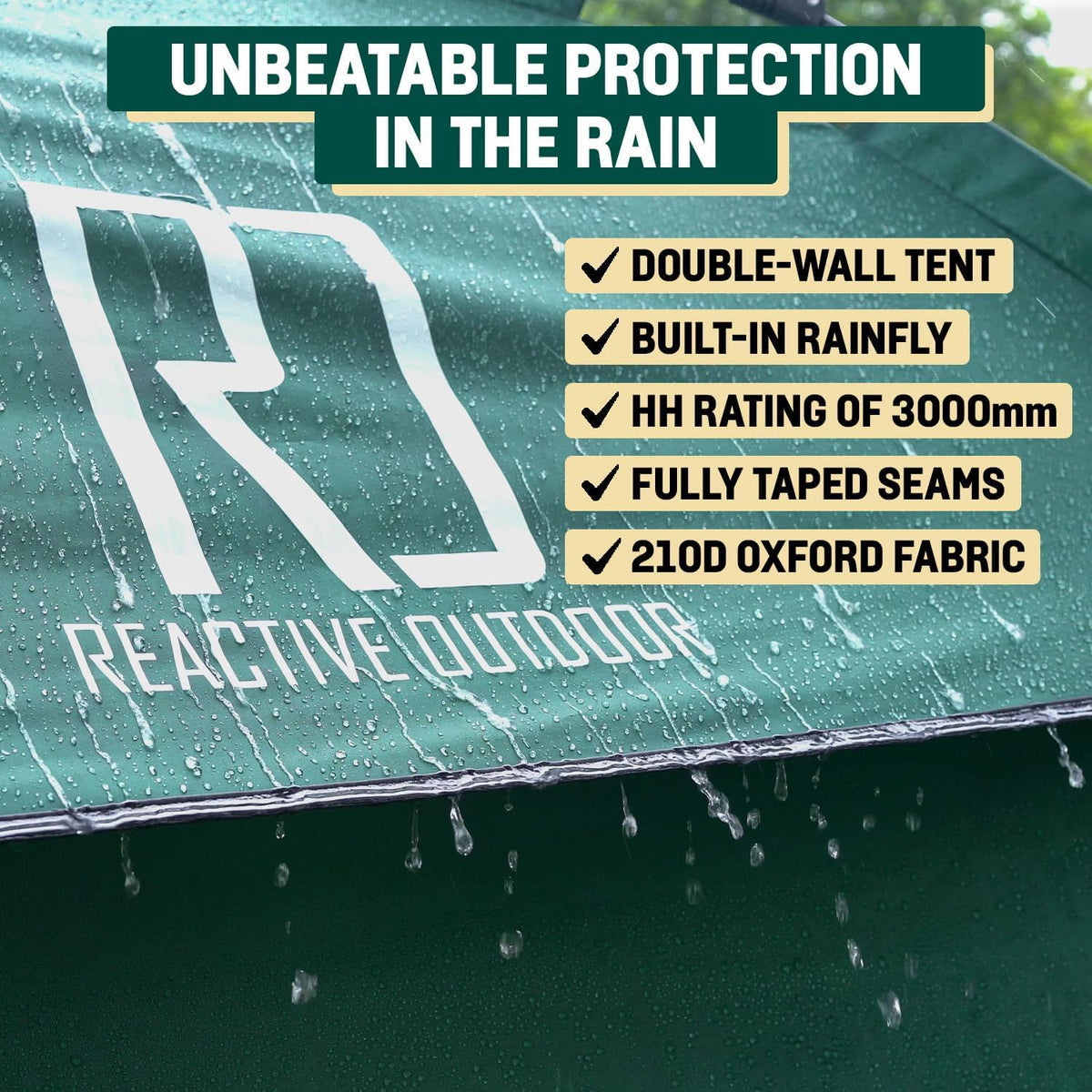 Reactive Outdoor Tent - 3 seconden tent