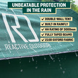 Reactive Outdoor Tent - 3 seconden tent