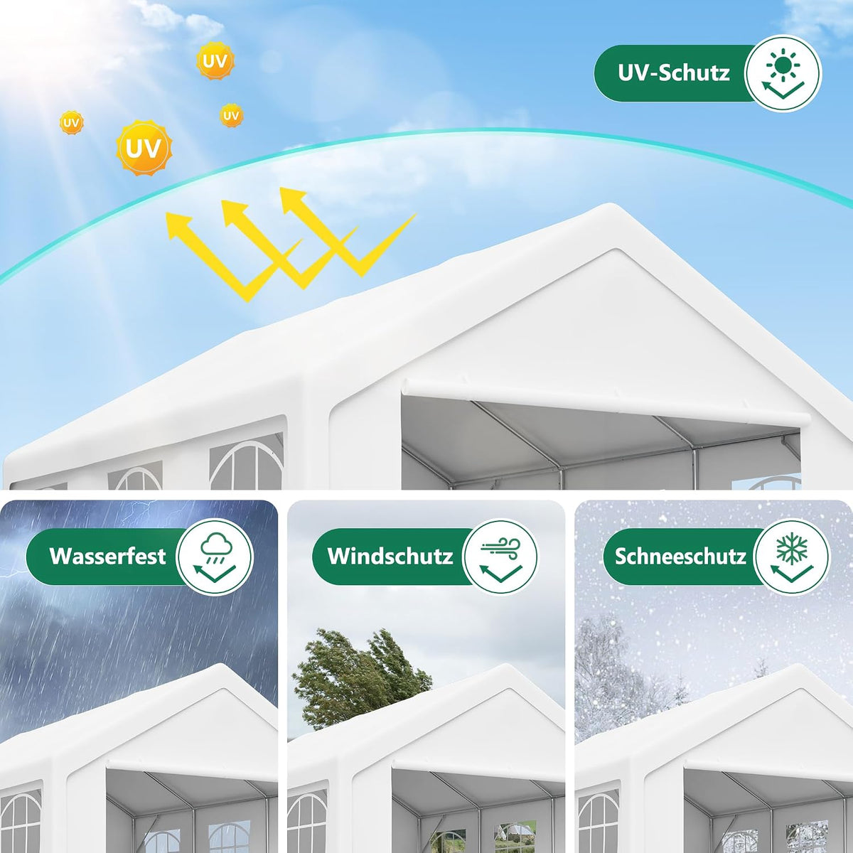 Thanaddo Paviljoen, 4 x 5 meter, premium wintervaste partytent