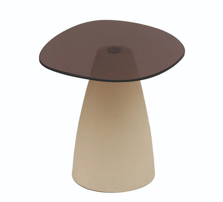 Brix salontafel Mylon beige - glas - 50 cm