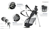 Masters GX1 Gts heren Golfset met grafieten shafts en standtas – zwart/grijs/wit
