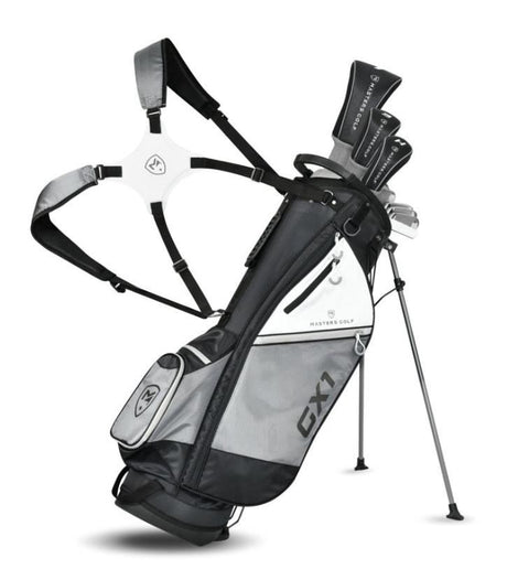 Masters GX1 Gts heren Golfset met grafieten shafts en standtas – zwart/grijs/wit