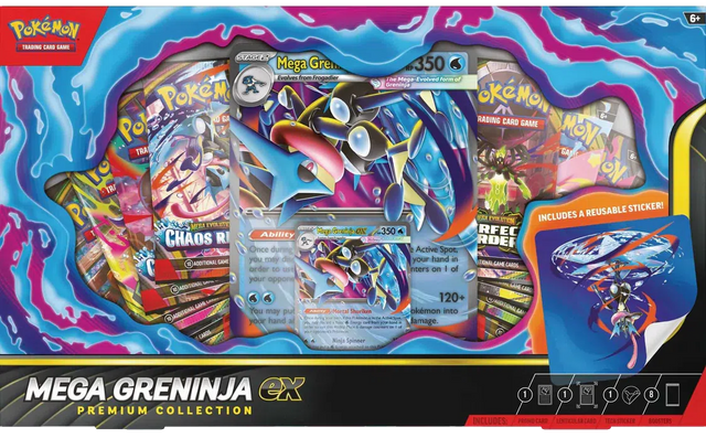 Pokémon TCG: Mega Greninja ex - Premium Collection