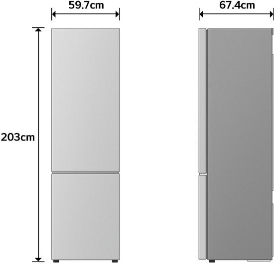 LG koelkast GBBS726CEV - Zwart - ThinQ wifi bediening