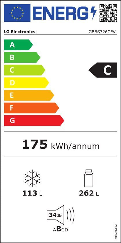 LG koelkast GBBS726CEV - Zwart - ThinQ wifi bediening