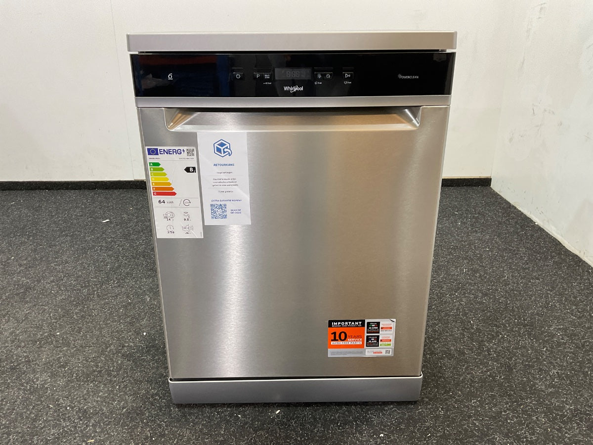 Whirlpool vaatwasser WH3FB14BN7A0X - Vrijstaand