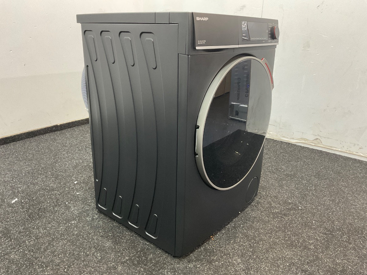 Sharp wasmachine ESNFL814CBDABX - 8kg - Mat Zwart