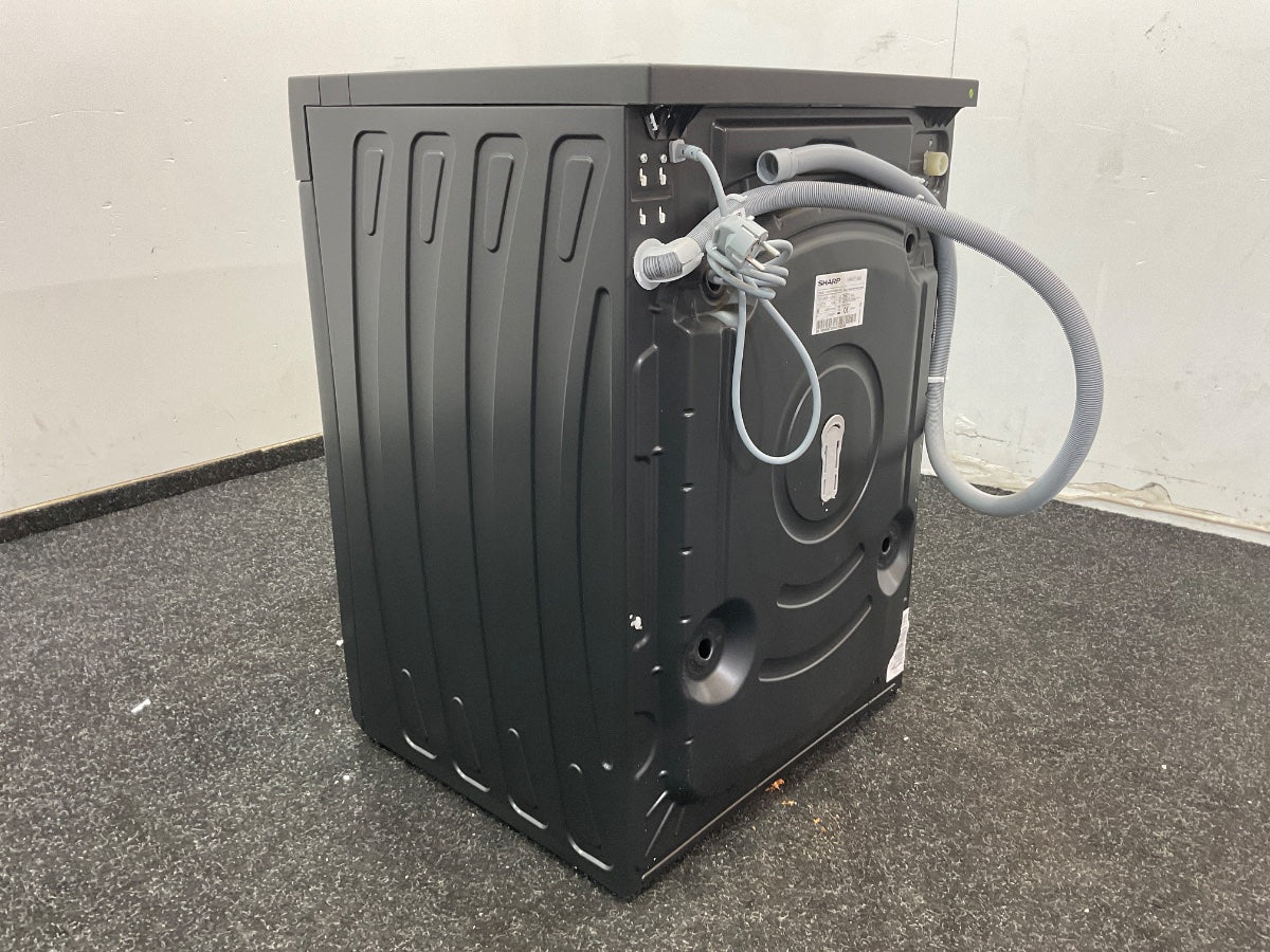 Sharp wasmachine ESNFL814CBDABX - 8kg - Mat Zwart