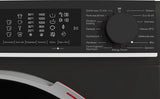 Sharp wasmachine ESNFL814CBDABX - 8kg - Mat Zwart