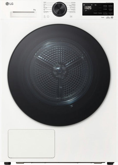 LG warmtepompdroger RHX5009TWB - 9 kg - Wit